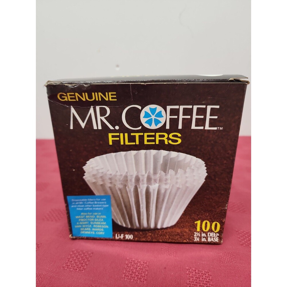 Vintage 1970s Box Of Mr. Coffee~Coffee Filters 100 Count Box Is Full Unsealed